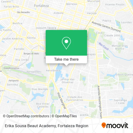 Erika Sousa Beaut Academy map