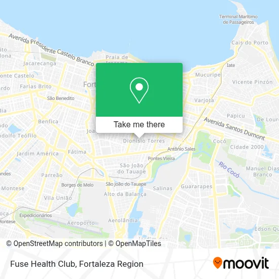 Fuse Health Club map