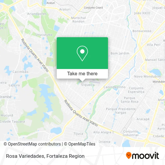 Rosa Variedades map
