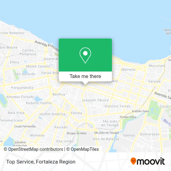 Top Service map