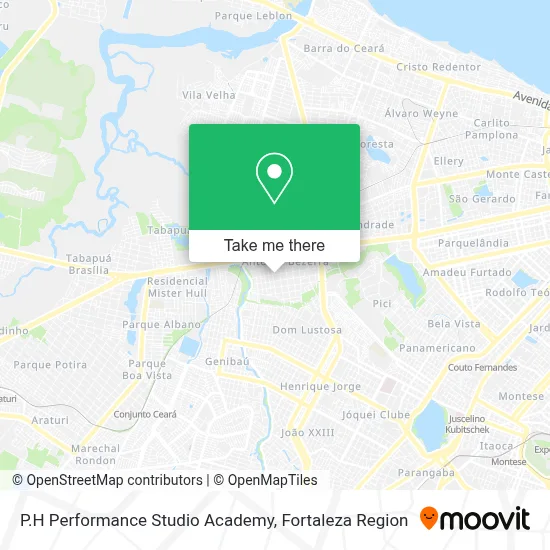 P.H Performance Studio Academy map
