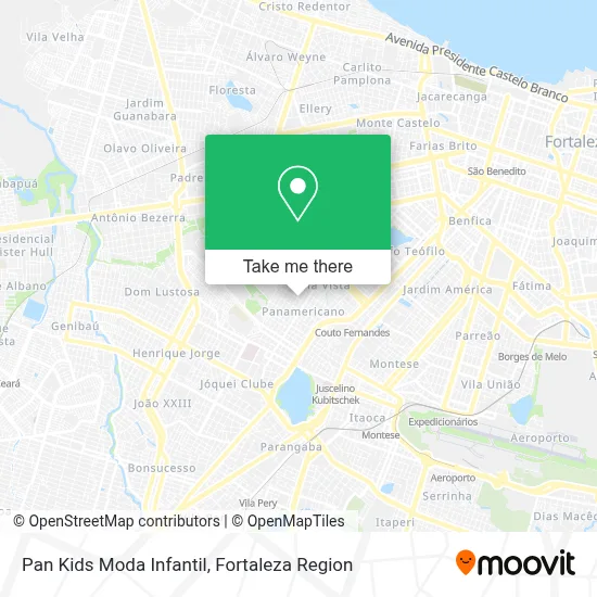 Pan Kids Moda Infantil map