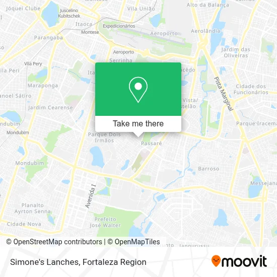 Simone's Lanches map
