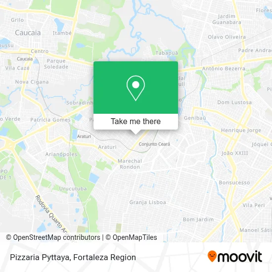 Pizzaria Pyttaya map