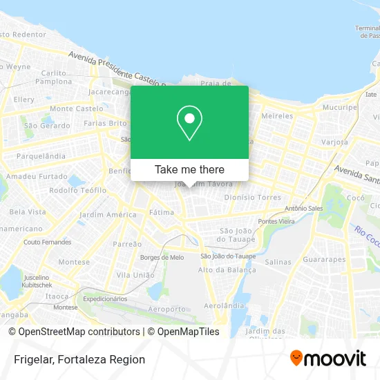 Frigelar map