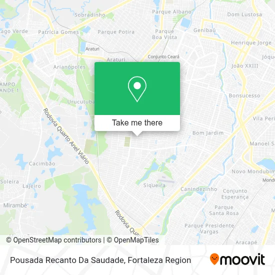 Pousada Recanto Da Saudade map