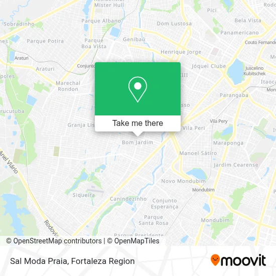 Sal Moda Praia map