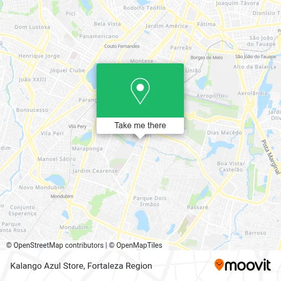 Kalango Azul Store map