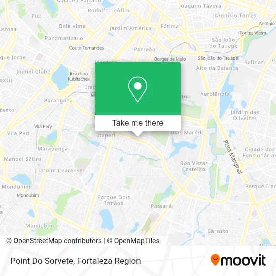 Point Do Sorvete map