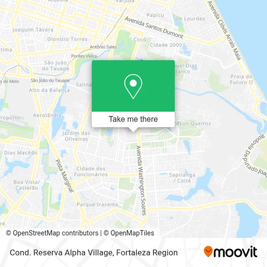 Cond. Reserva Alpha Village map