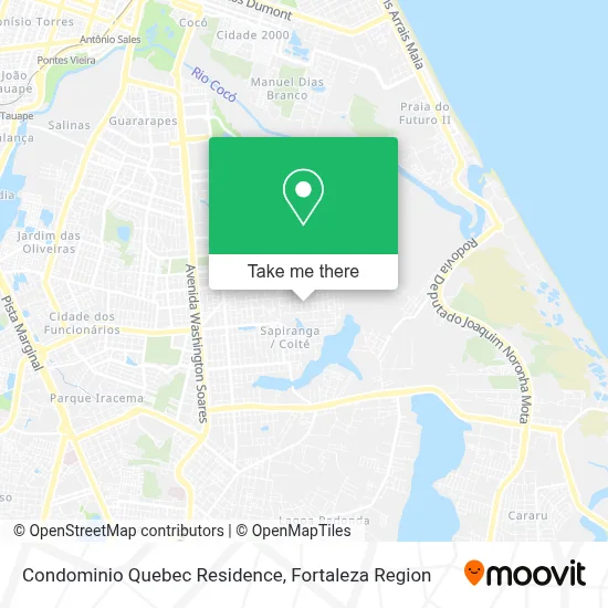 Condominio Quebec Residence map