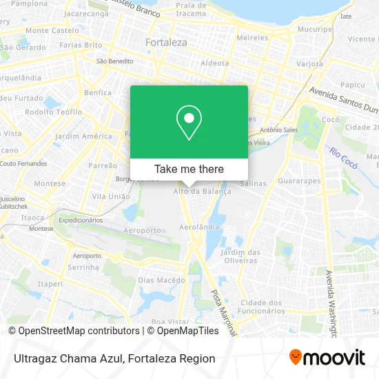Ultragaz Chama Azul map
