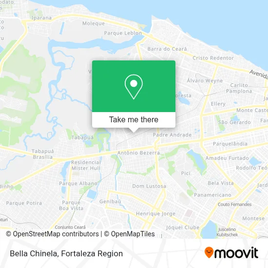 Bella Chinela map