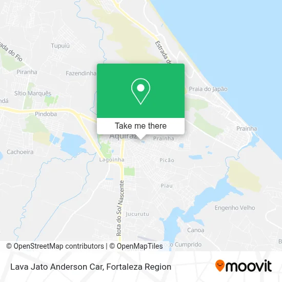Lava Jato Anderson Car map
