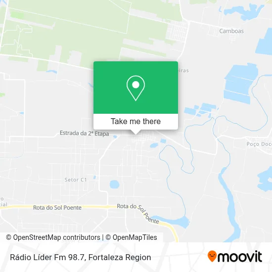 Rádio Líder Fm 98.7 map