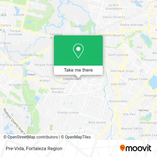 Pre-Vida map