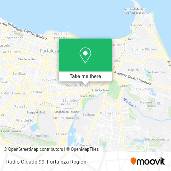 Rádio Cidade 99 map