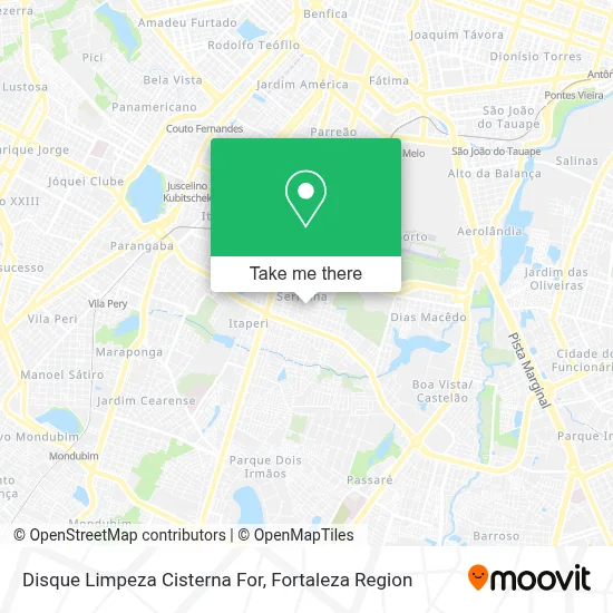 Disque Limpeza Cisterna For map