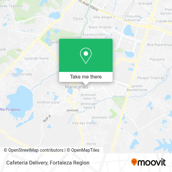 Cafeteria Delivery map