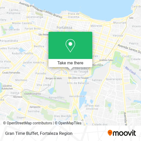 Gran Time Buffet map