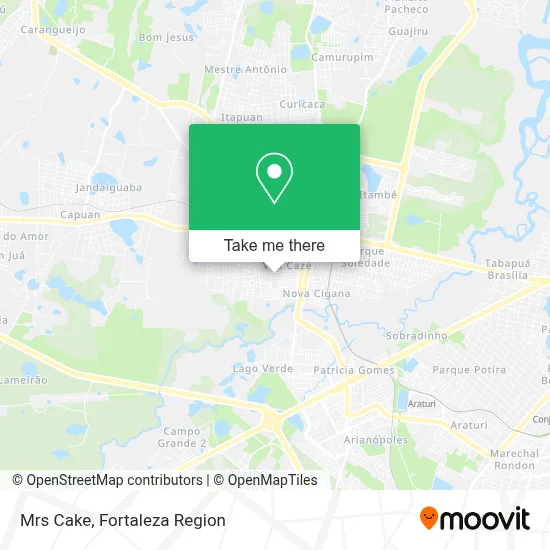 Mrs Cake map