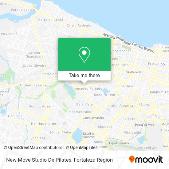 New Move Studio De Pilates map
