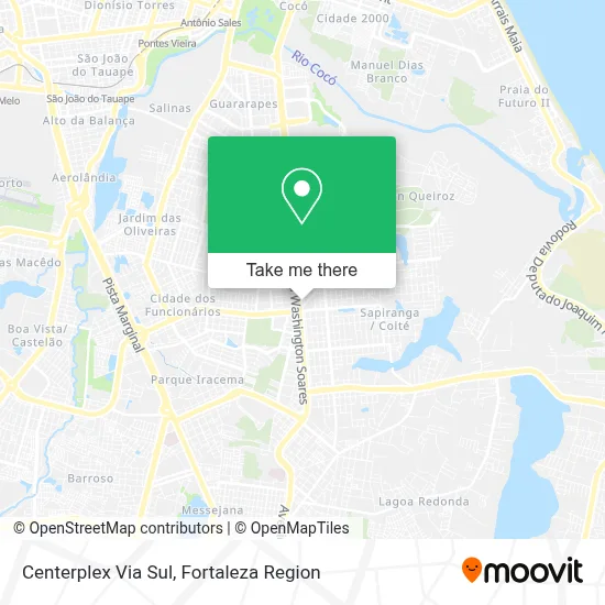 Centerplex Via Sul map