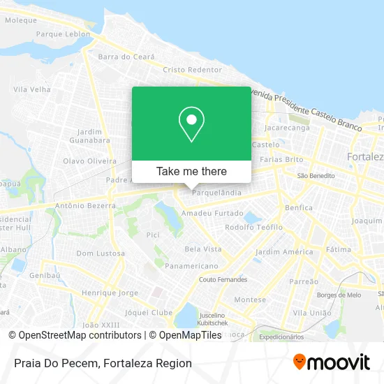 Praia Do Pecem map