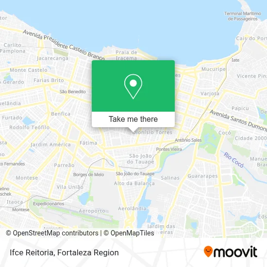 Ifce Reitoria map
