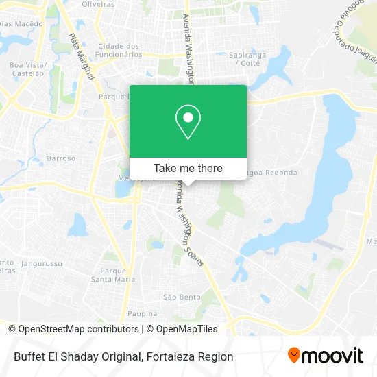 Buffet El Shaday Original map