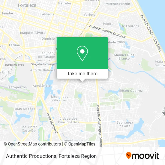 Authentic Productions map