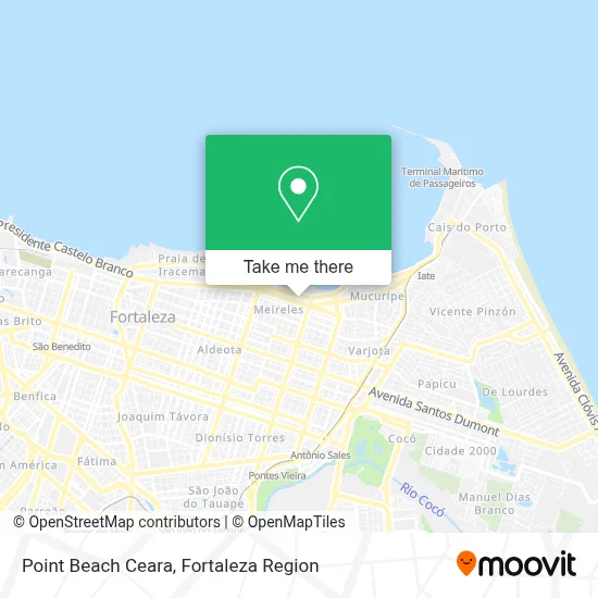 Point Beach Ceara map
