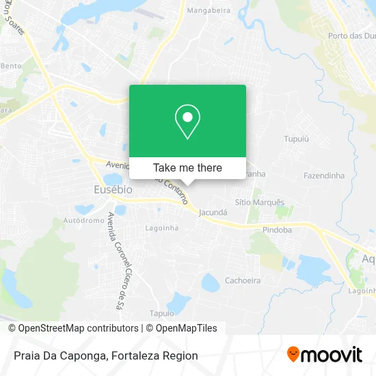 Praia Da Caponga map