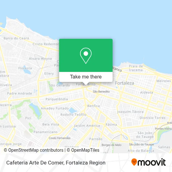 Cafeteria Arte De Comer map
