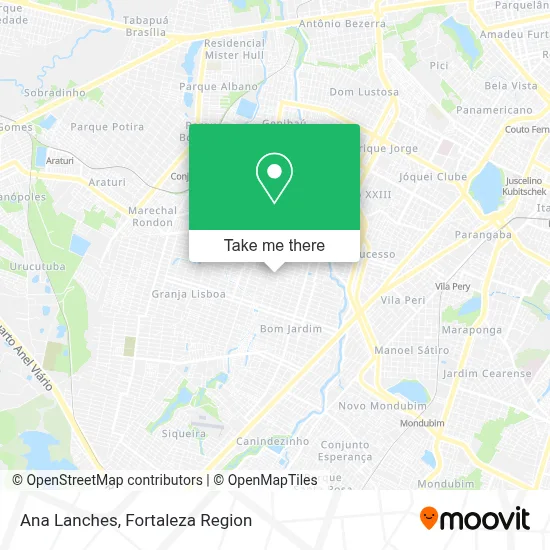 Ana Lanches map
