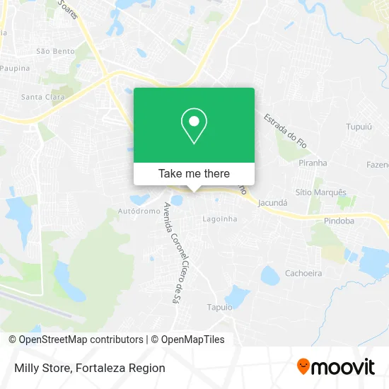 Milly Store map