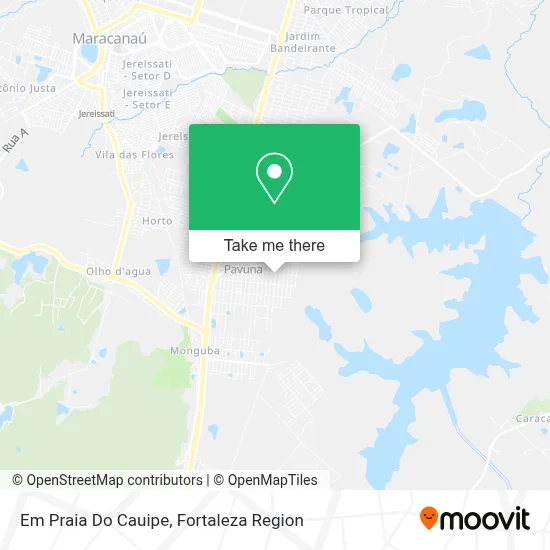 Em Praia Do Cauipe map