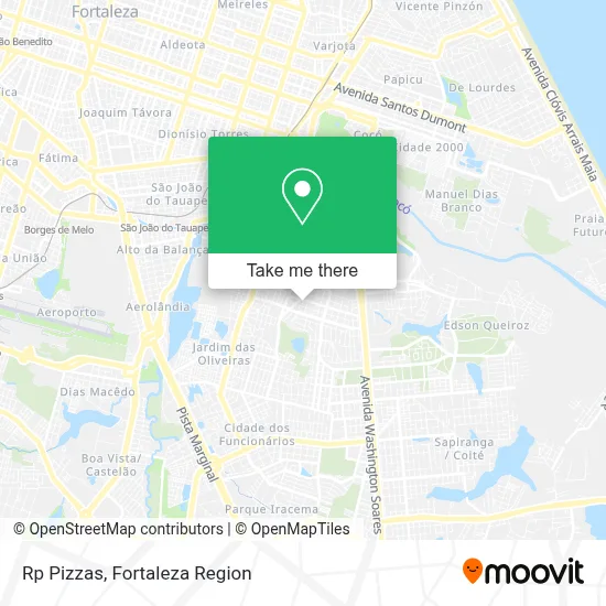Rp Pizzas map