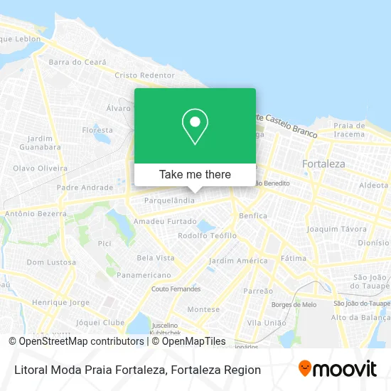 Litoral Moda Praia Fortaleza map