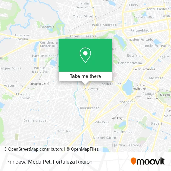 Princesa Moda Pet map