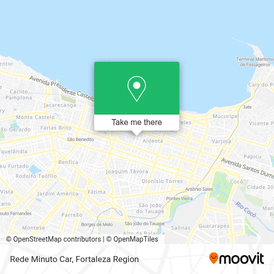 Rede Minuto Car map