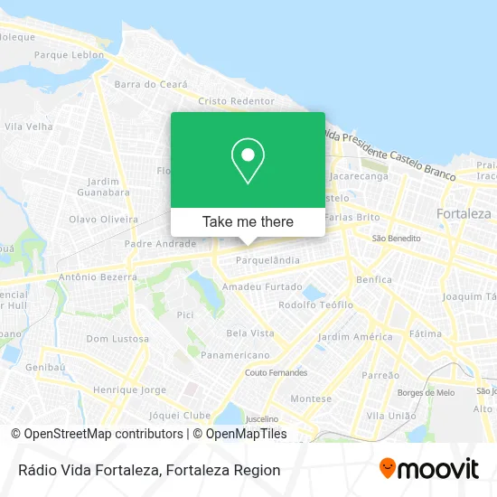 Rádio Vida Fortaleza map