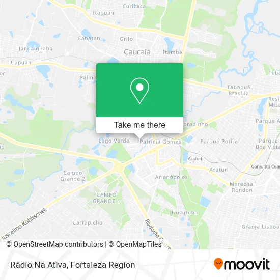 Rádio Na Ativa map