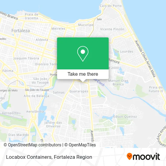 Locabox Containers map