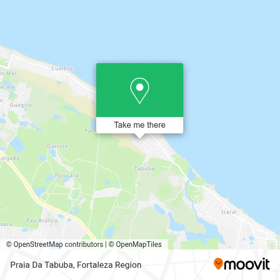 Praia Da Tabuba map