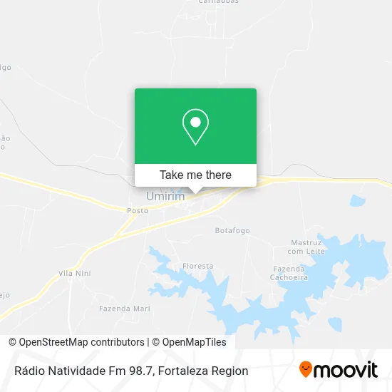 Rádio Natividade Fm 98.7 map