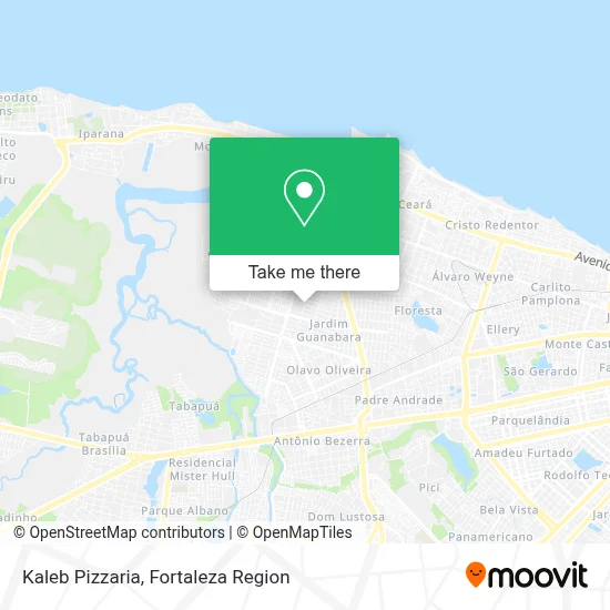 Kaleb Pizzaria map