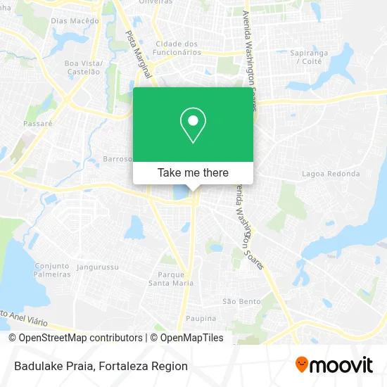 Badulake Praia map