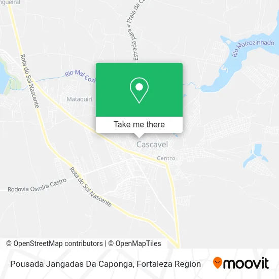 Pousada Jangadas Da Caponga map