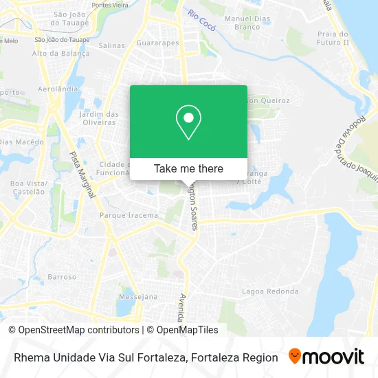 Rhema Unidade Via Sul Fortaleza map